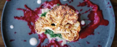 Chef Kim MacPherson’s  Cumin Roasted Cauliflower Steak