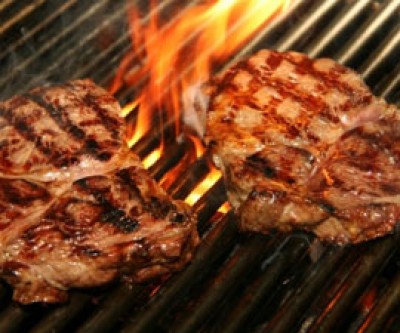 Gaucho Grilled Steaks with Mint Chimichurri