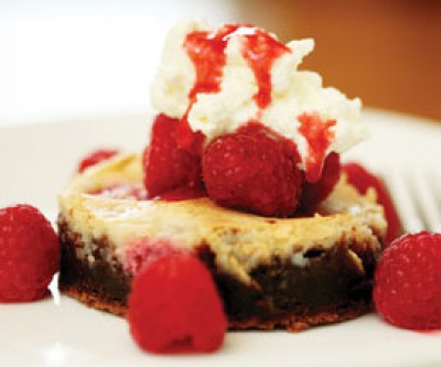 Raspberry Cream Cheese Brownies